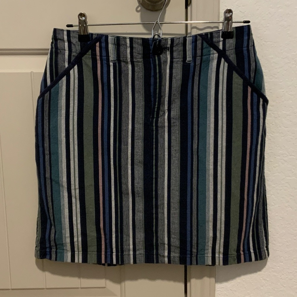 Cotton Striped Skort